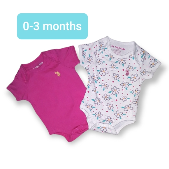 U.S. Polo Assn. Other - 2 girls 0-3m U. S. Polo Assn onesies